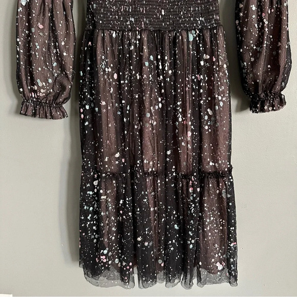 Fancy Women's Paint Splatter. Mid-Length Dress. EU Size 36/US 6 - Picture 3 of 10